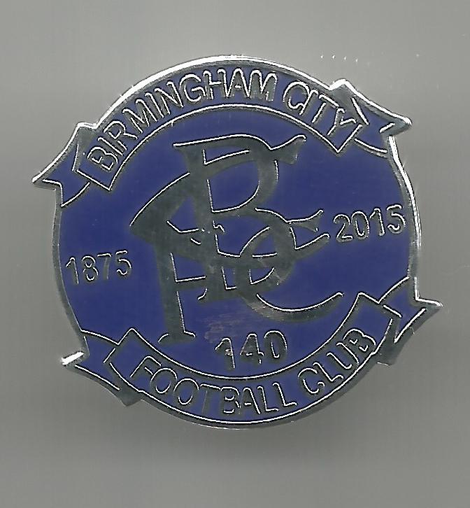 Pin Birmingham City FC 140 years